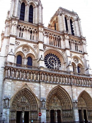 The Towers West Facade Notre Dame Paris
